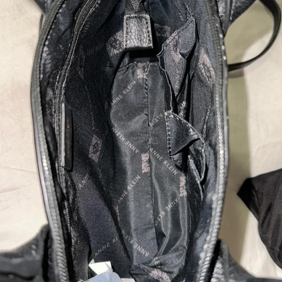 ANNE KLEIN | NWOT Dome Crossbody Satchel | Brown and Black with Lion Print - Picture 8 of 9